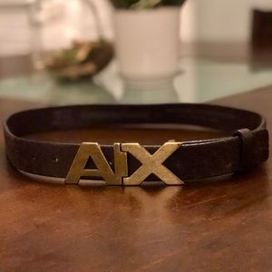 Retro A/X Armani Exchange Genuine Leather Belt W32